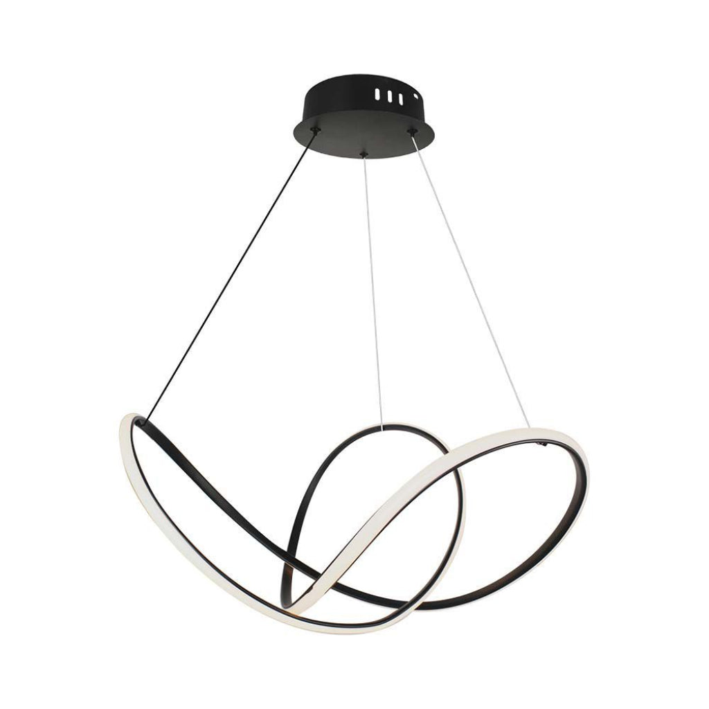 V-TAC Lampadario LED a Sospensione 49W in Metallo Colore Nero Dimmerabile 3000K V-TAC Lampadario LED a Sospensione 49W in Metallo Colore Nero Dimmerabile 3000K
